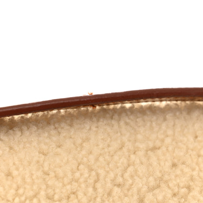Saint Laurent Shearling Medium Loulou Shoulder Bag Natural 13 of 13