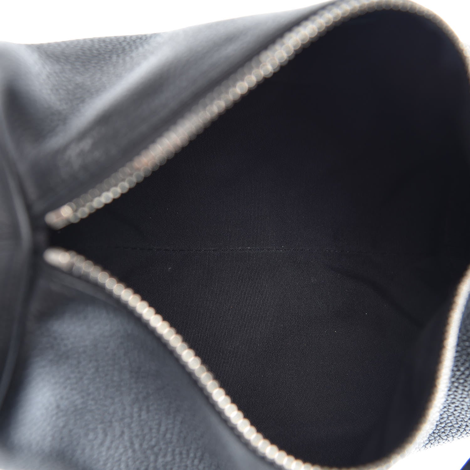 Christian Dior HOMME Grained Calfskin Mens Roller Pouch Black 5 of 8