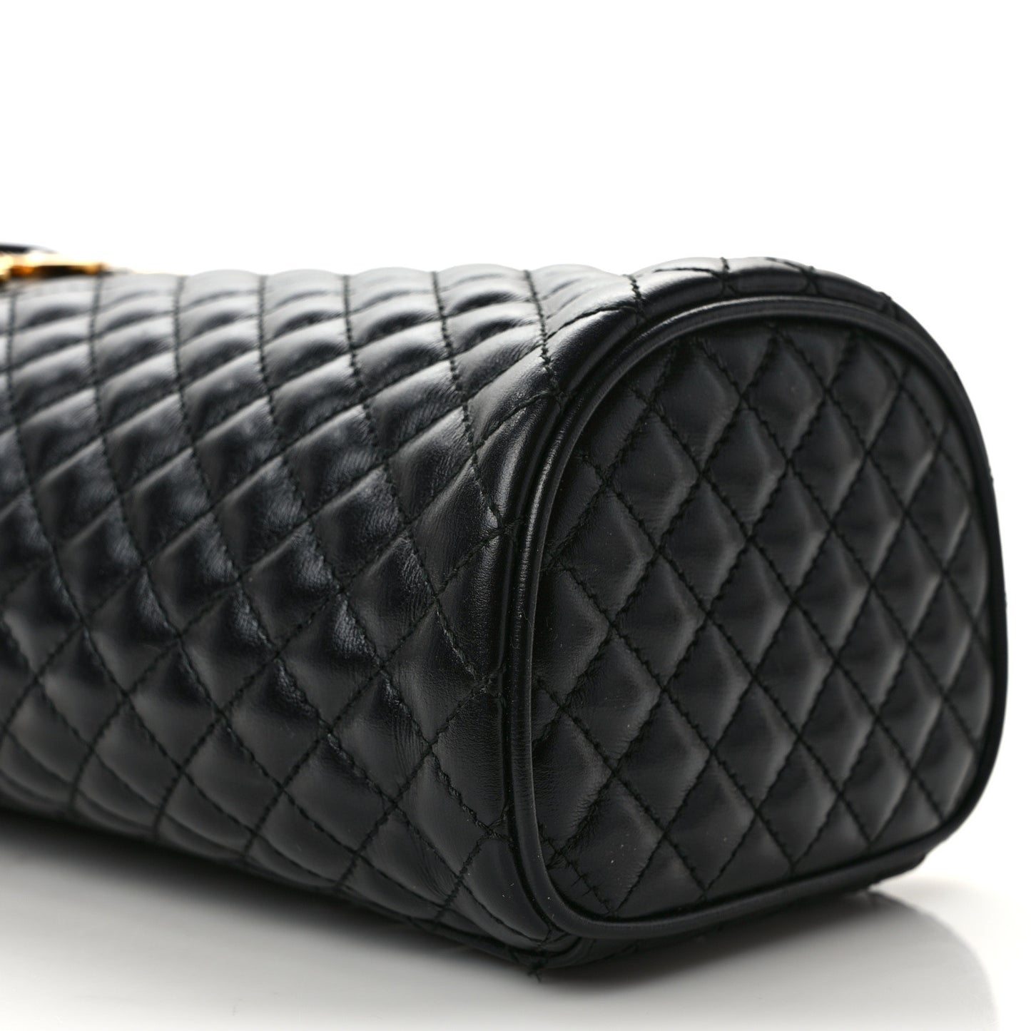 Calfskin Trapuntata Zumi Belt Bag Black