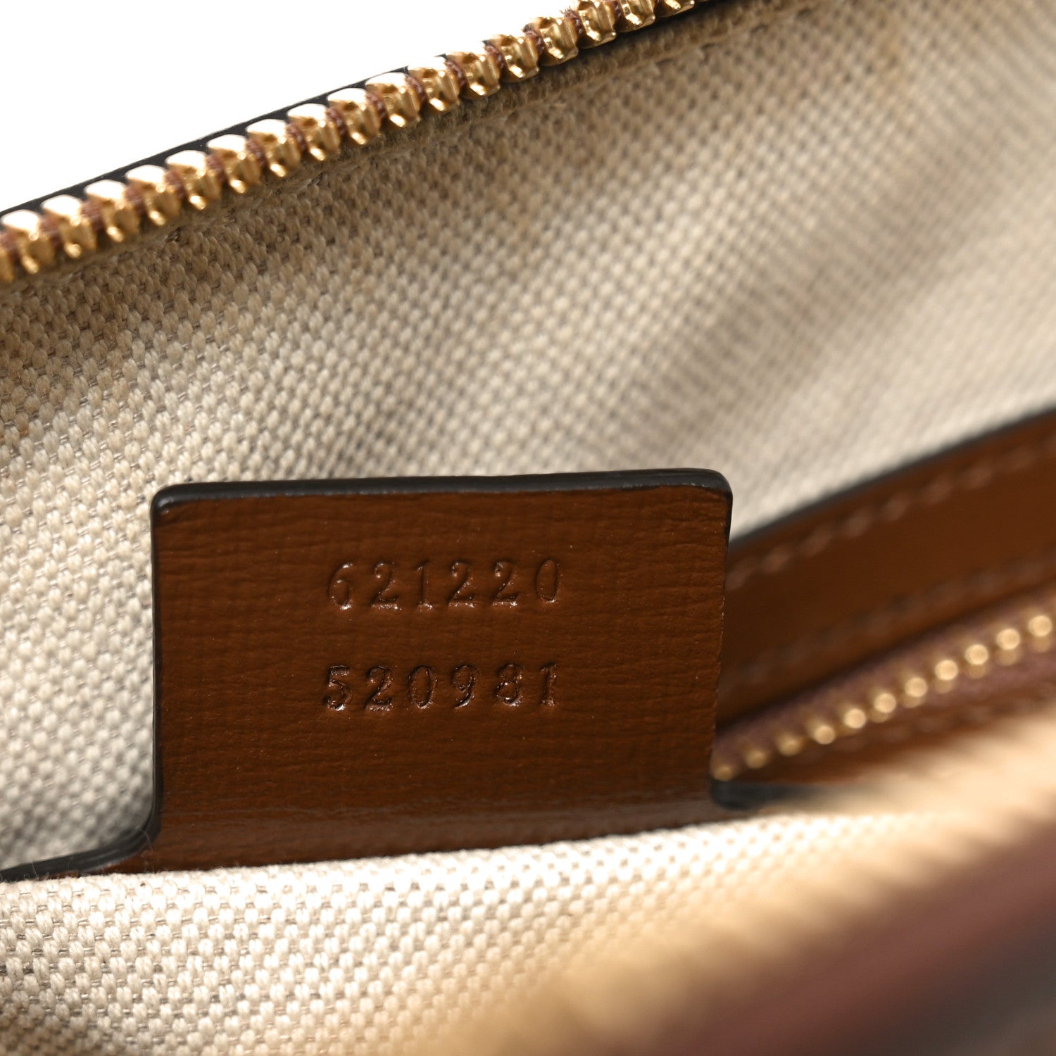 Gucci GG Supreme Monogram Azalea Calfskin Small Horsebit 1955 Top Handle Bag Beige Ebony Brown Sugar 7 of 10