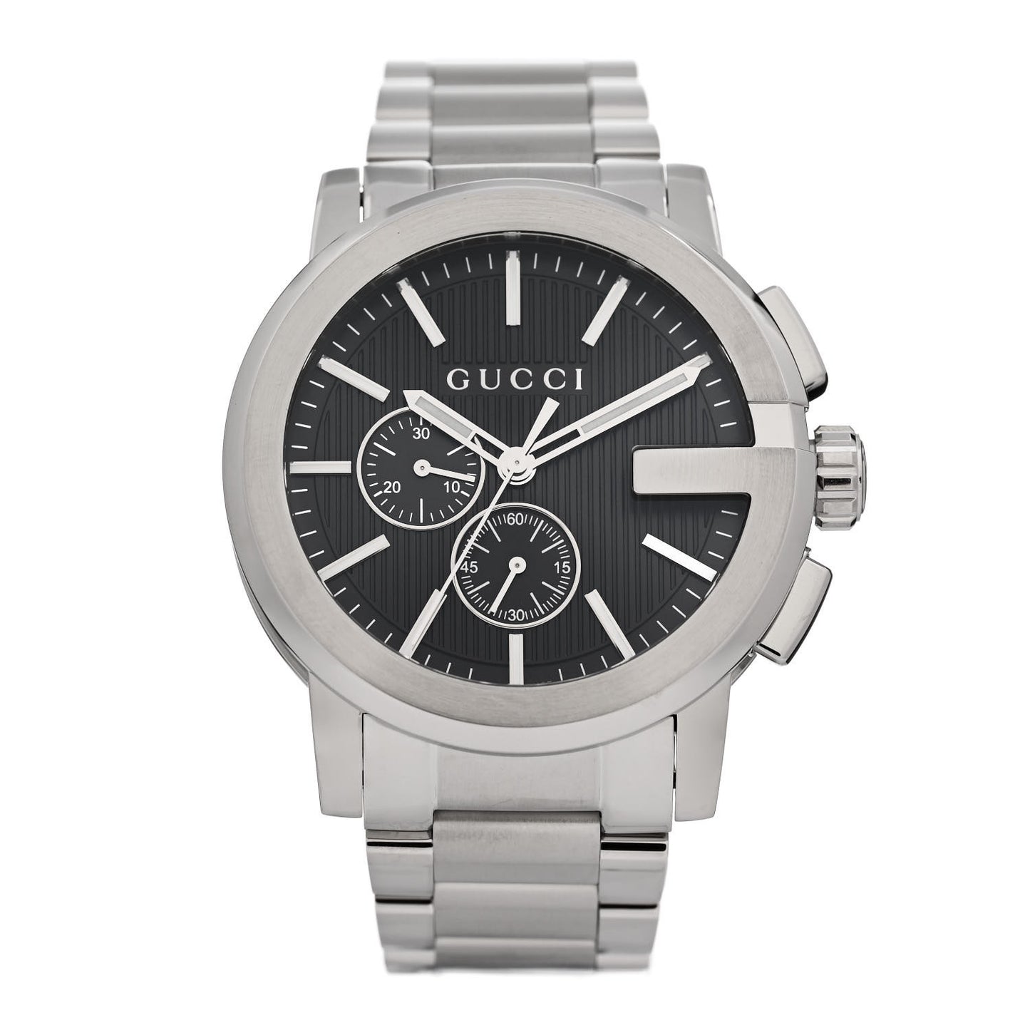 Stainless Steel 44mm G-Chrono Quartz Watch Black