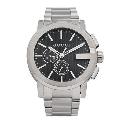 Gucci Stainless Steel 44mm G-Chrono Quartz Watch Black 1 of 5