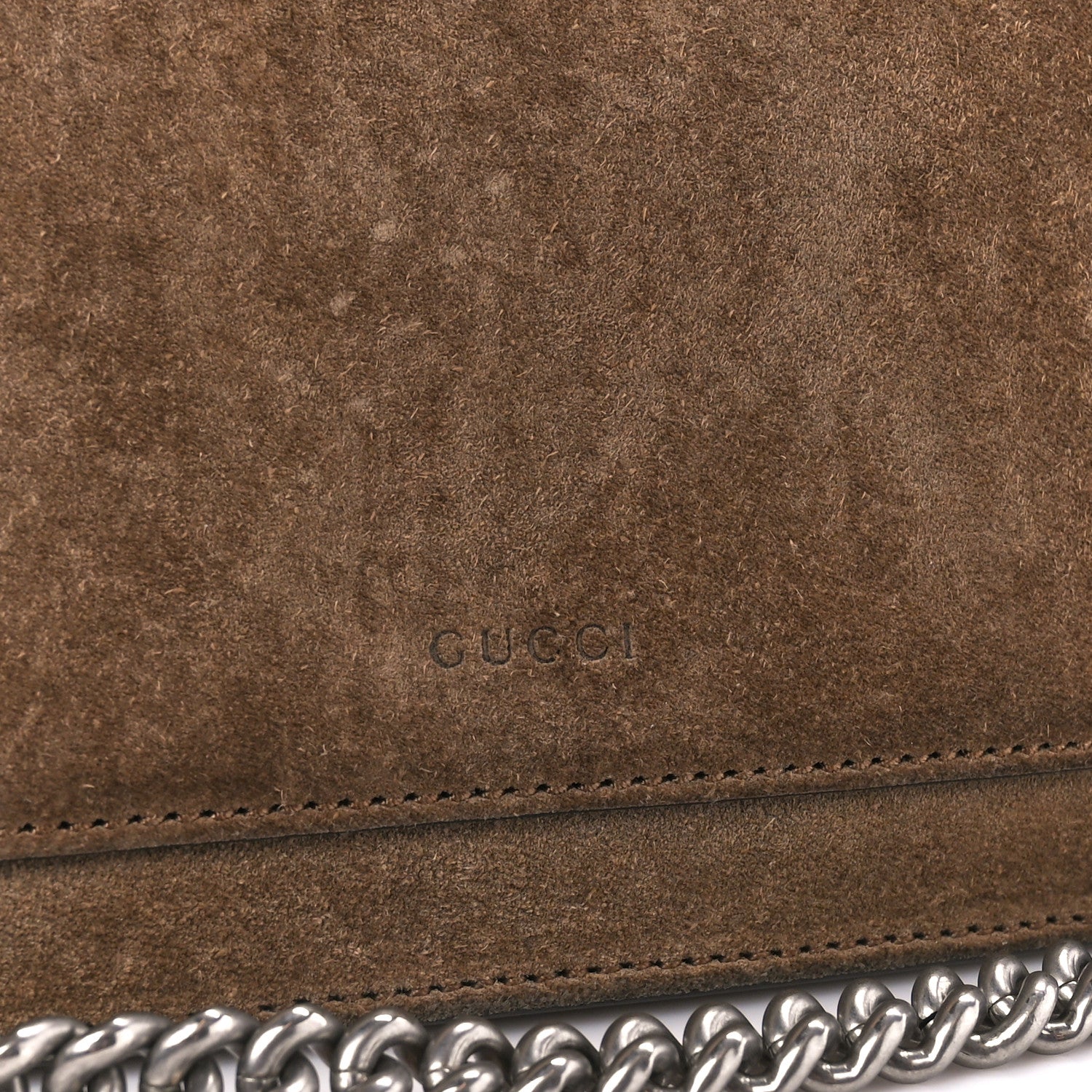 Gucci Suede Medium Dionysus Shoulder Bag Taupe 10 of 13