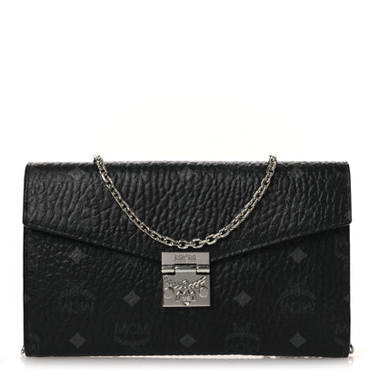 MCM Visetos Medium Patricia Wallet On Chain Black 1 of 11