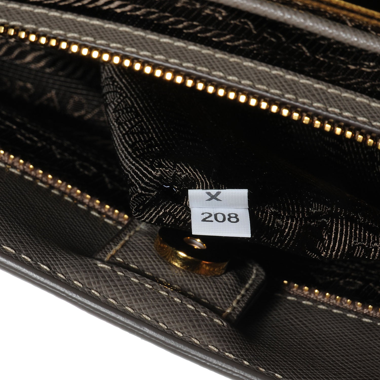 Prada Saffiano Lux Large Tote Argilla 9 of 9