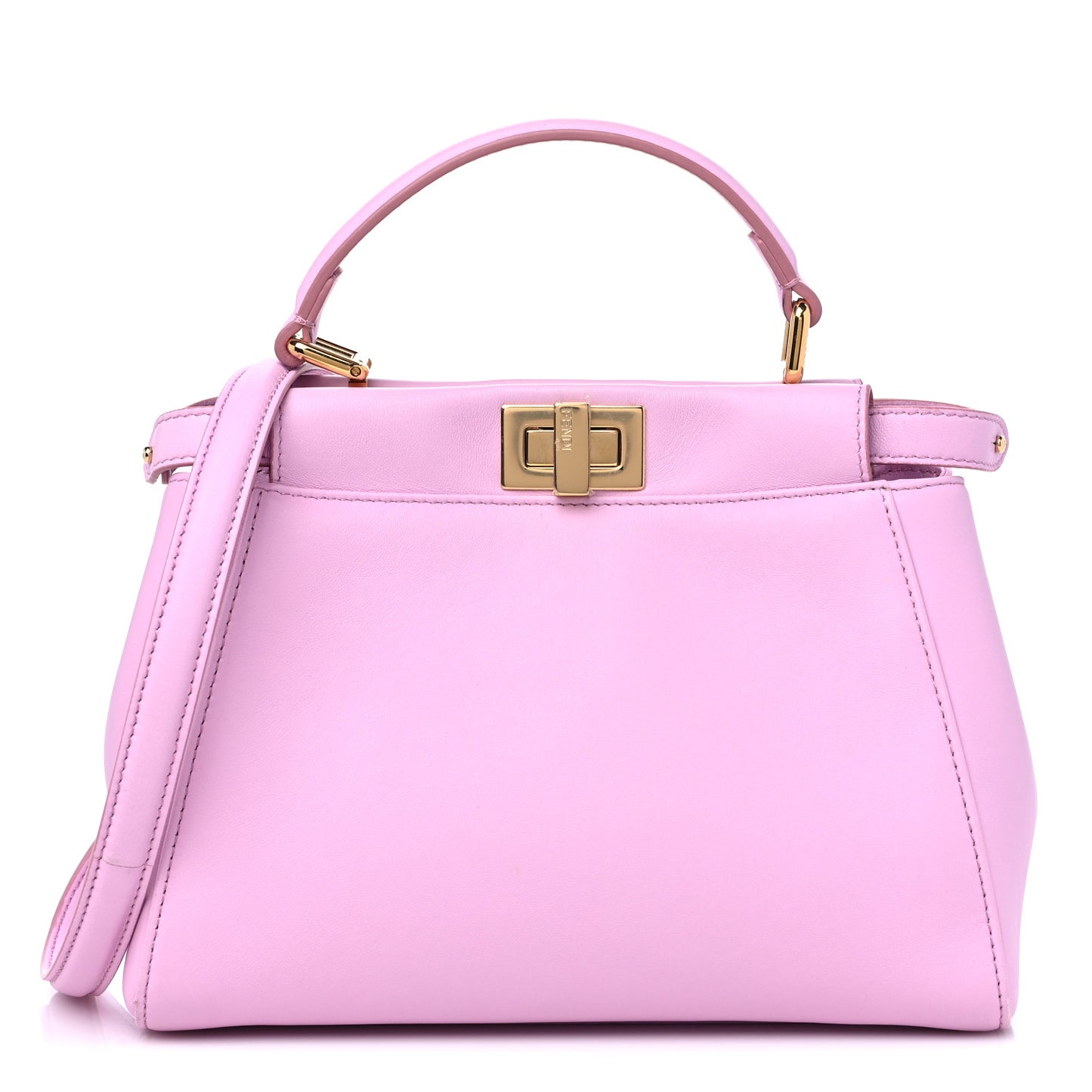 Nappa Stacked Bar Mini Peekaboo Iconic Satchel Lavanda