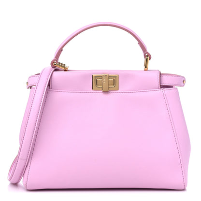 Fendi Nappa Stacked Bar Mini Peekaboo Iconic Satchel Lavanda 1 of 11