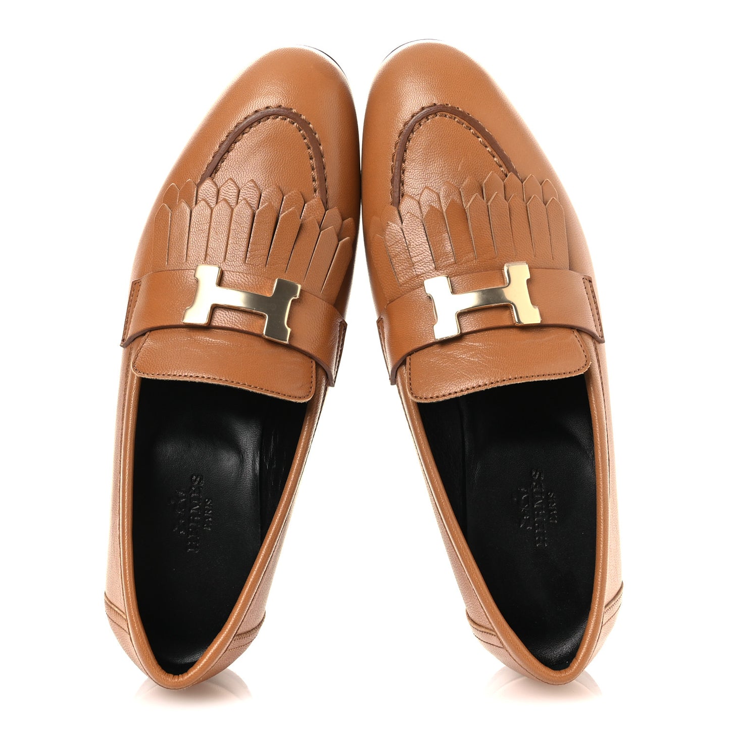 Goatskin Womens Royal Loafers 36 Naturel
