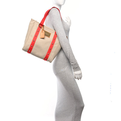 Louis Vuitton Toile Antigua Cabas MM Beige 3 of 10
