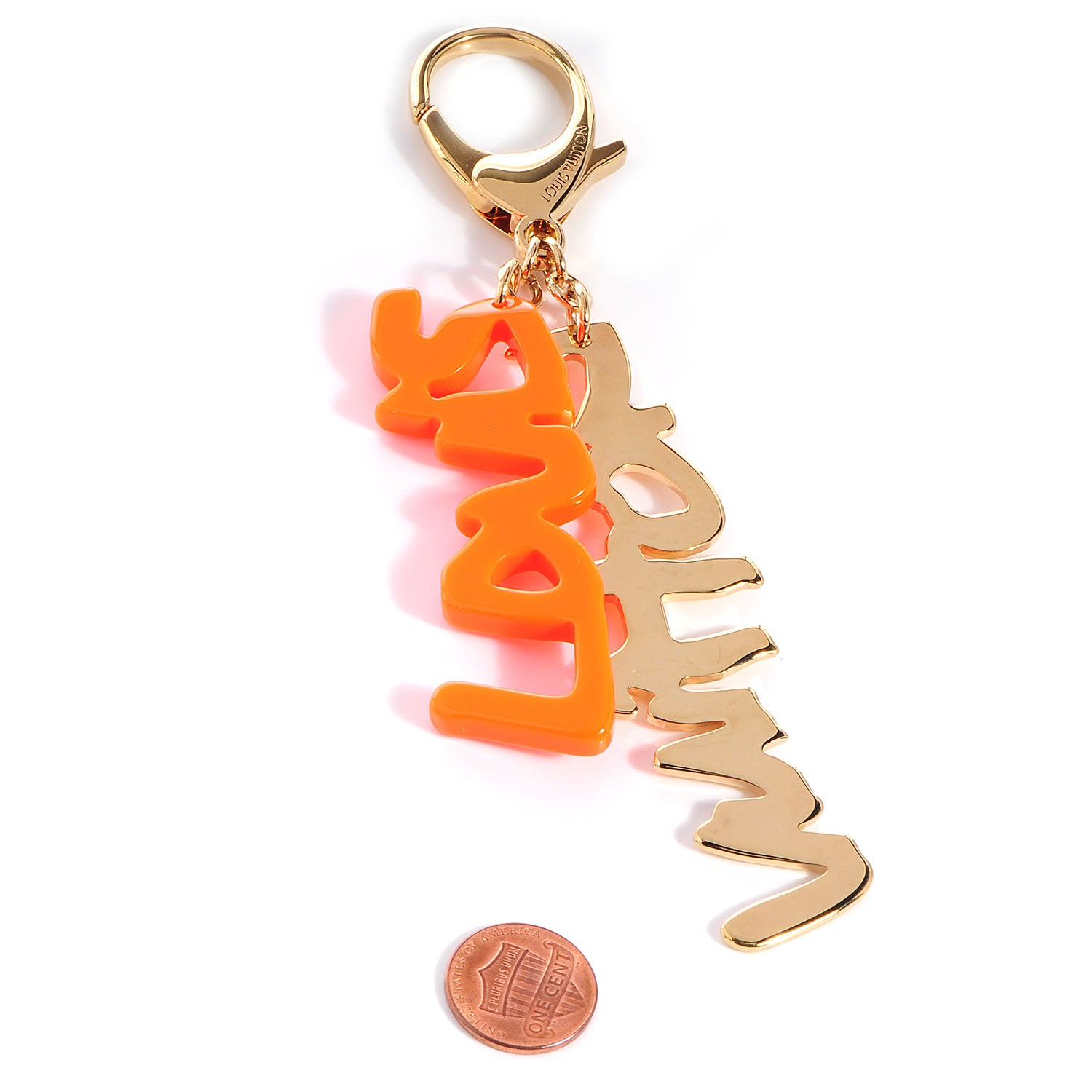 Louis Vuitton Graffiti Bag Charm Orange 2 of 4