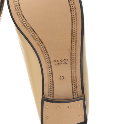 Gucci Lambskin Womens Brixton Horsebit Loafers 40 Wheat 6 of 9