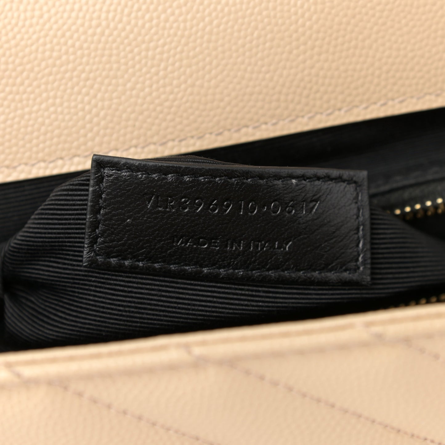 Grain De Poudre Matelasse Chevron Large Monogram Satchel Nude Powder