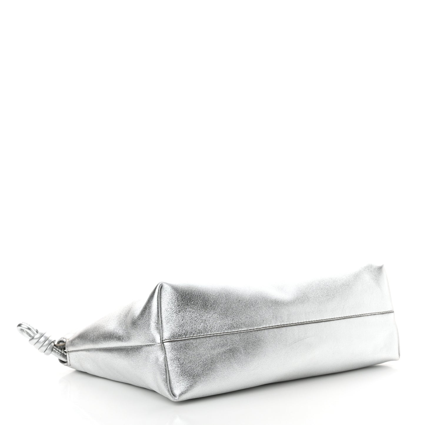 Metallic Nappa Donut Chain Flamenco Knot Silver