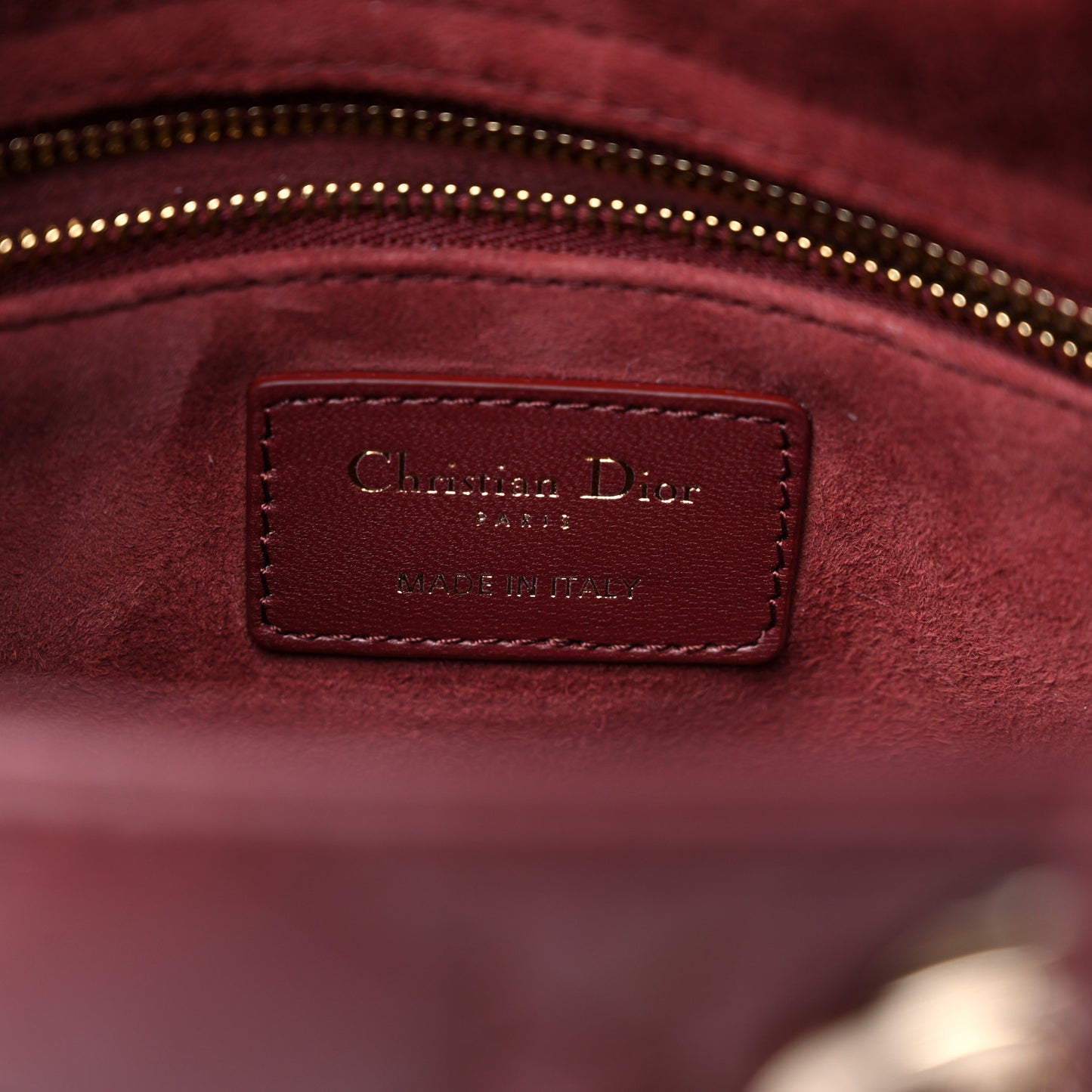 Lambskin Cannage Small My ABCDior Lady Dior Plum
