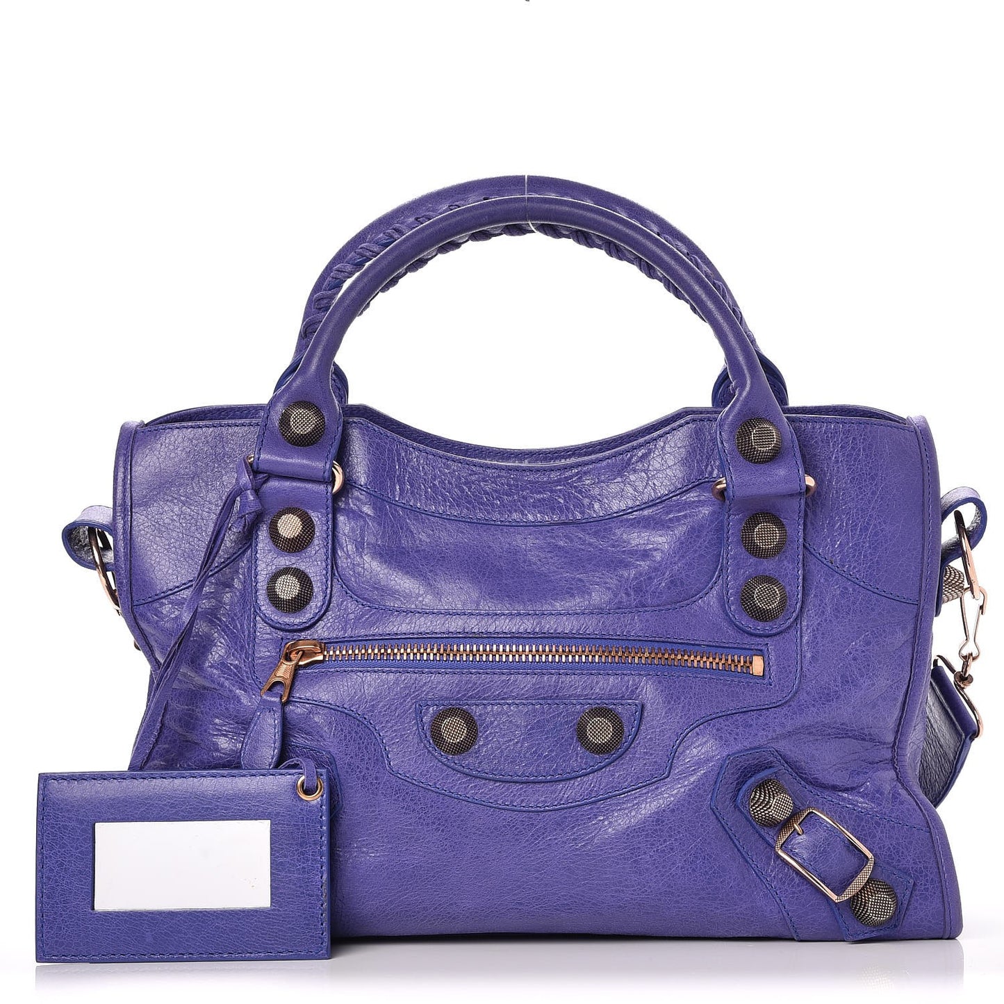 Agneau Giant 21 Rose Gold Hardware City Bleu Lavande