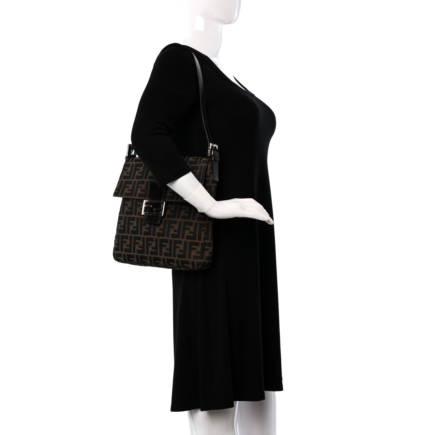 Fendi Zucca Shoulder Bag Tobacco 2 of 8