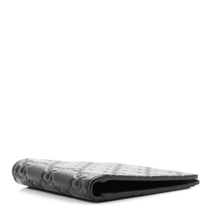 Gucci GG Calfskin Embossed Emblem Bi-Fold Wallet Black 4 of 7