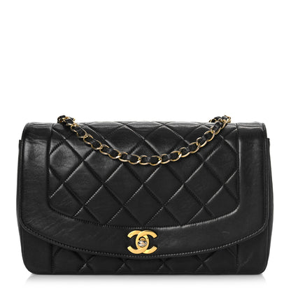 Chanel Lambskin Quilted Medium Single Flap Black 1 of 16