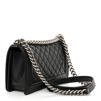 Chanel Caviar Quilted Medium Boy Flap Black 3 of 14