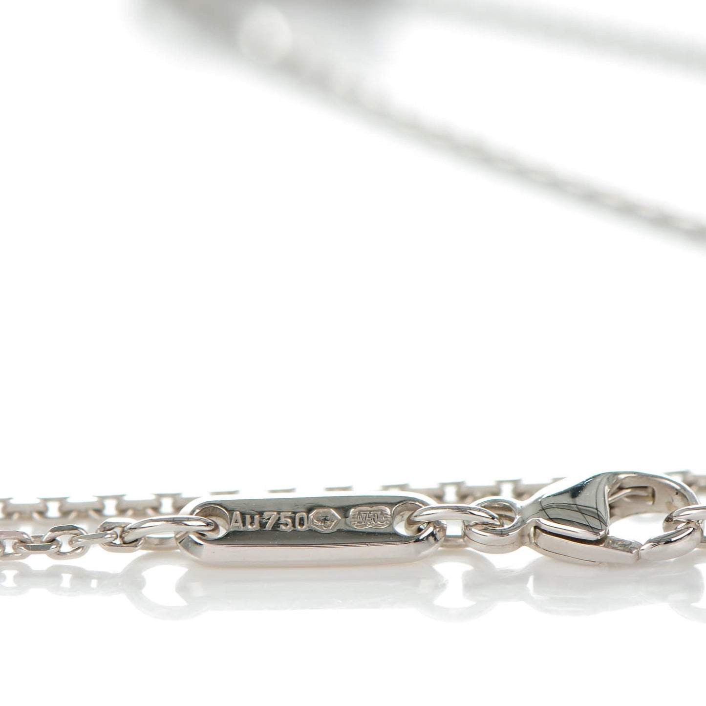18K White Gold Diamond Good Luck Charms Evil Eye Pendant Necklace