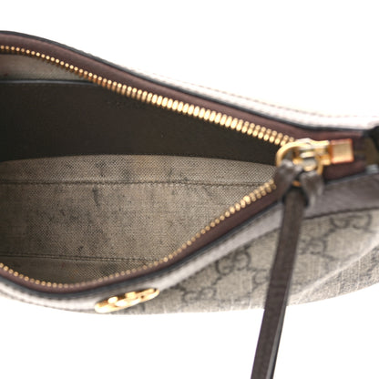 Gucci GG Supreme Monogram Textured Dollar Calfskin Web Small Ophidia GG Handbag Beige Ebony New Acero 6 of 10