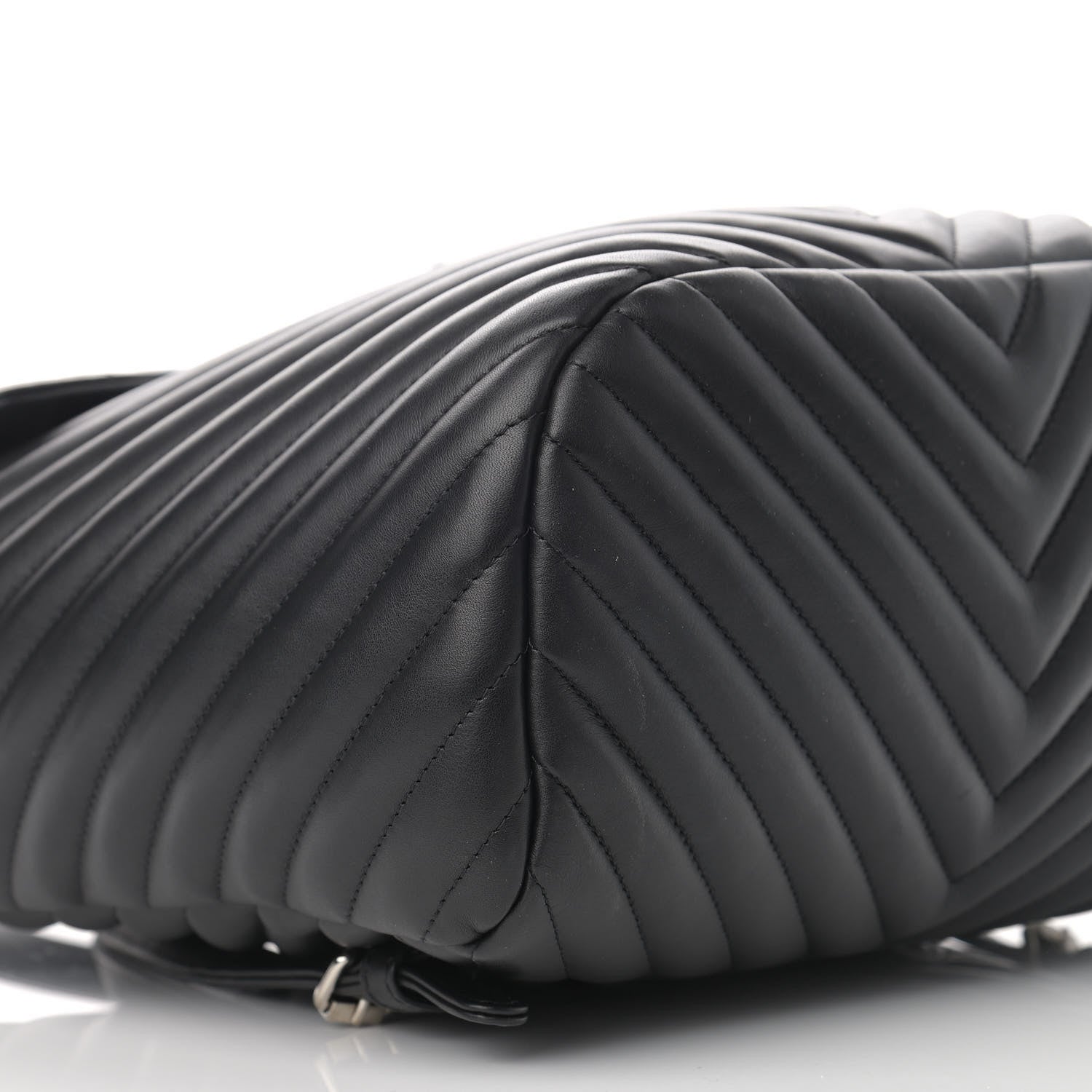Chanel Calfskin Chevron Quilted Large Urban Spirit Backpack Black 9 of 11