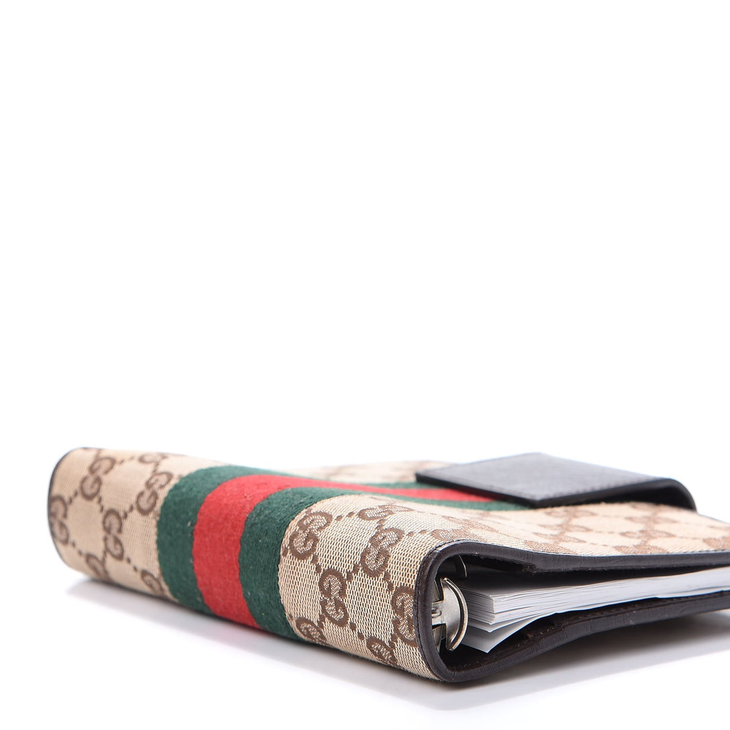 GG Monogram Web Agenda Brown