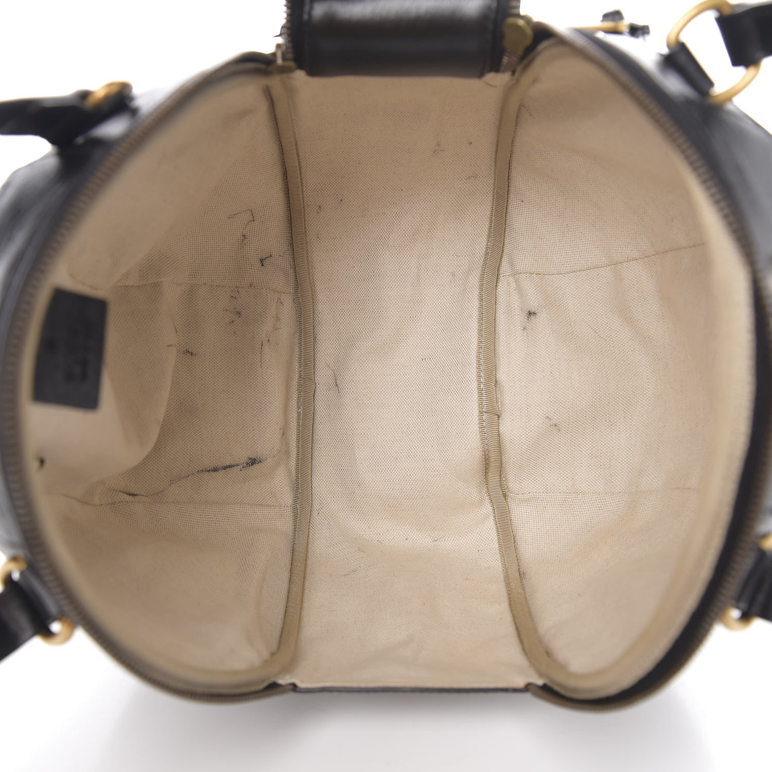Gucci Piuma Lux Energy Large Tifosa Basketball Shaped Shoulder Bag Black 4 of 12
