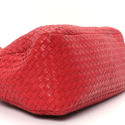 Bottega Veneta Nappa Intrecciato Boston Bag Carmine 10 of 11