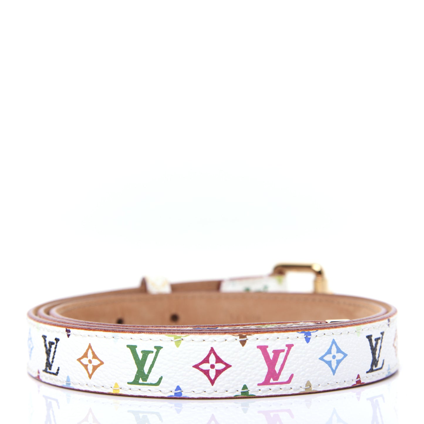 Monogram Multicolor Belt 90 36 White