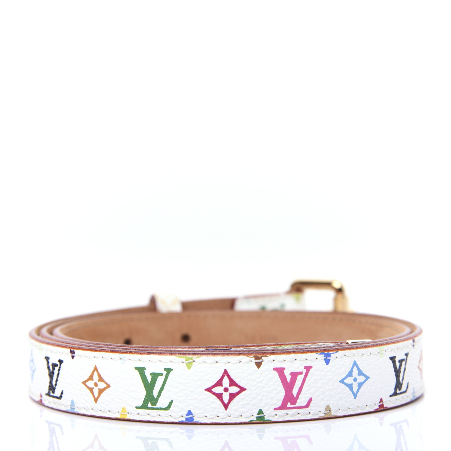 Louis Vuitton Monogram Multicolor Belt 90 36 White 2 of 10
