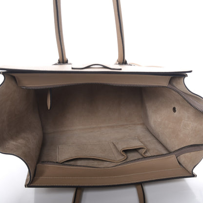 Celine Drummed Calfskin Mini Luggage Dune 5 of 7
