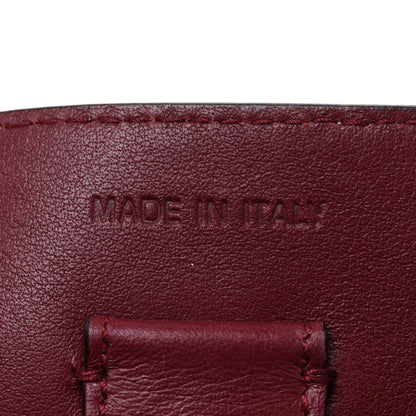 Christian Dior Smooth Calfskin Mini Tri-Color Diorissimo Tote Pink Grey Burgundy 7 of 12