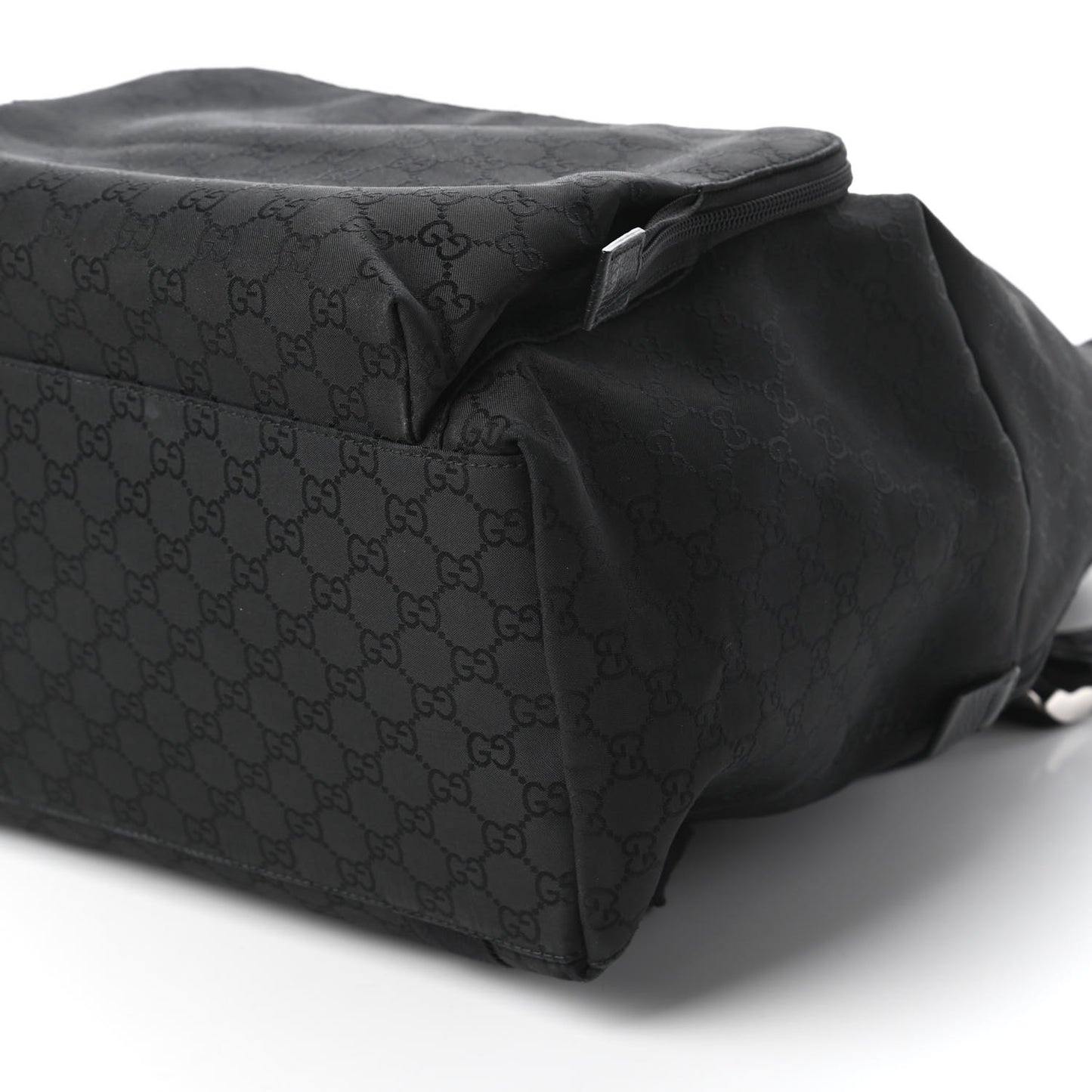 Nylon Monogram Medium Backpack Black