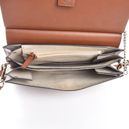 Chloe Suede Calfskin Medium Faye Shoulder Bag Tobacco 5 of 12