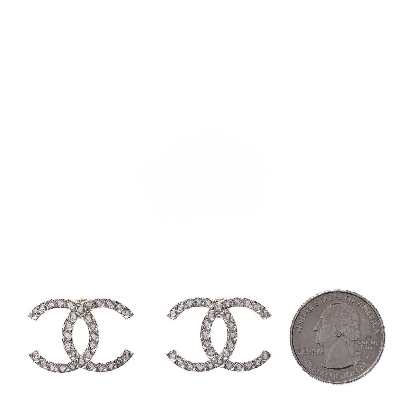 Baguette Crystal High Society CC Earrings Gold