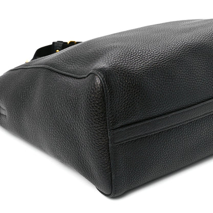 Prada Vitello Phenix Tote Black 10 of 11
