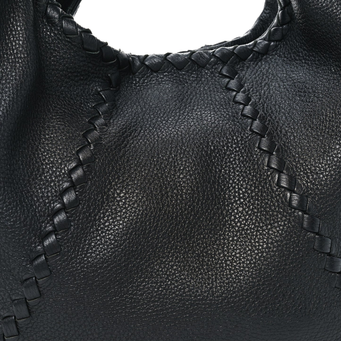 Cervo Deerskin Large Hobo Black