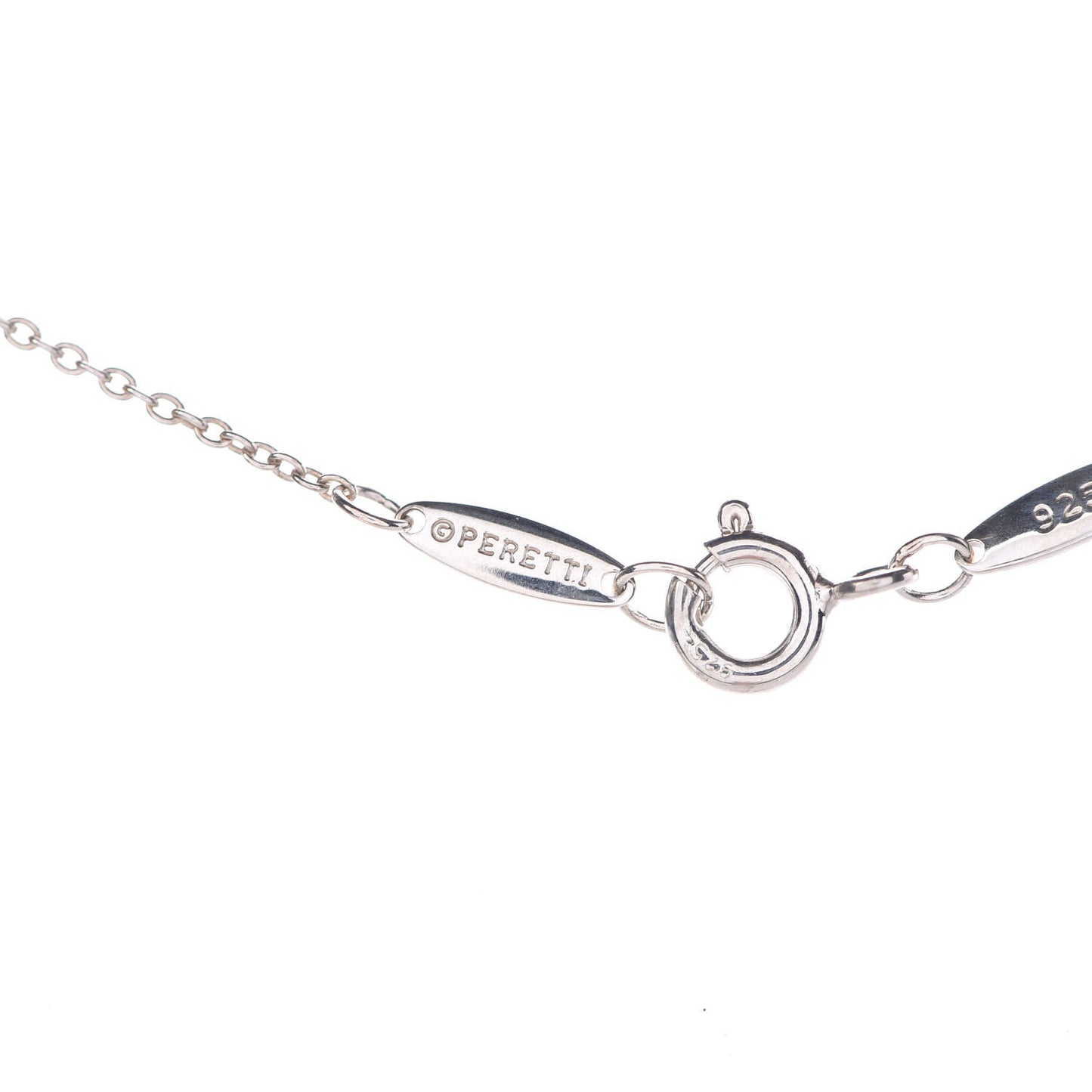 Sterling Silver Diamond .15ctw Elsa Peretti Diamonds by the Yard Five Station Necklace