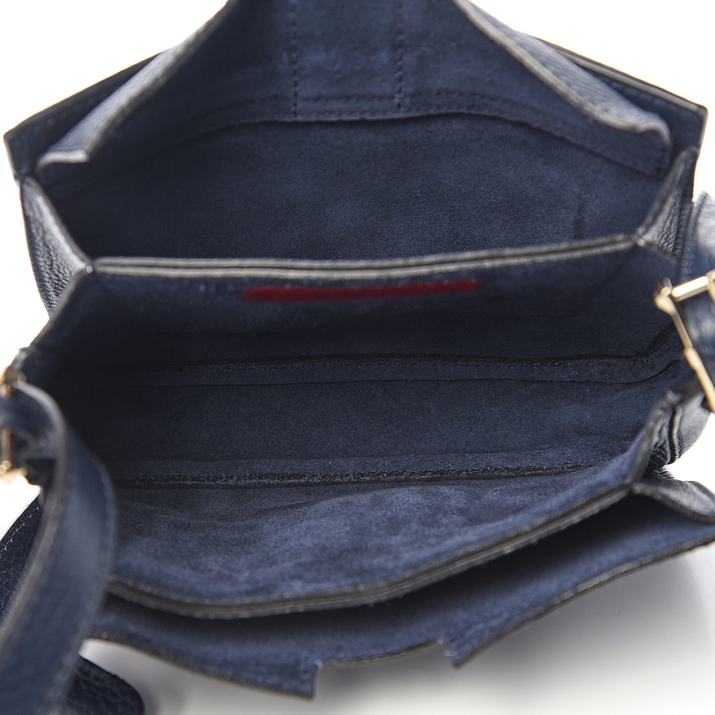 Pebbled Calfskin Rockstud Satchel Navy