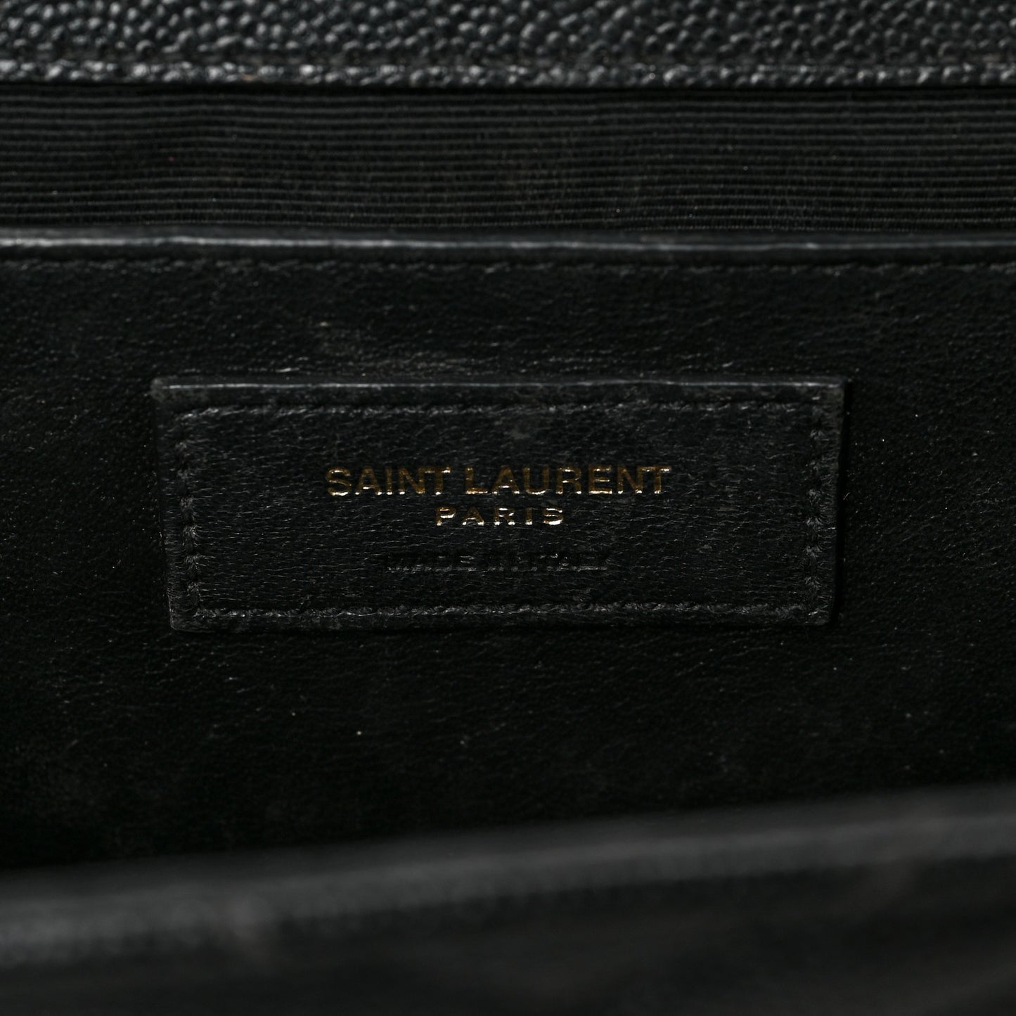 Grain De Poudre Matelasse Chevron Medium Monogram Satchel Black