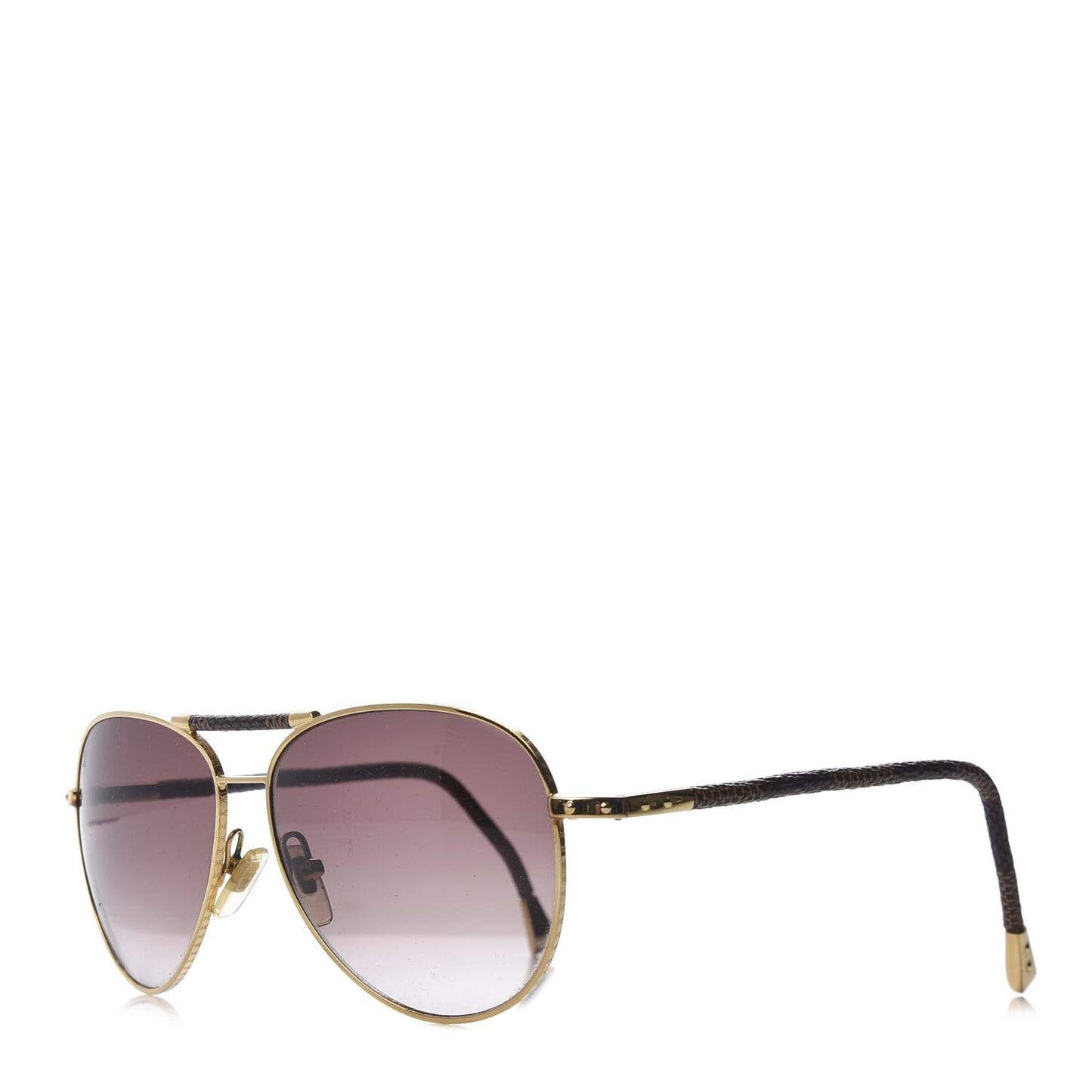 Damier Ebene Conspiration Pilote Aviator Sunglasses Z0202U Gold