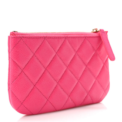 Chanel Caviar Quilted Small Cosmetic Case Fuchsia 3 of 8