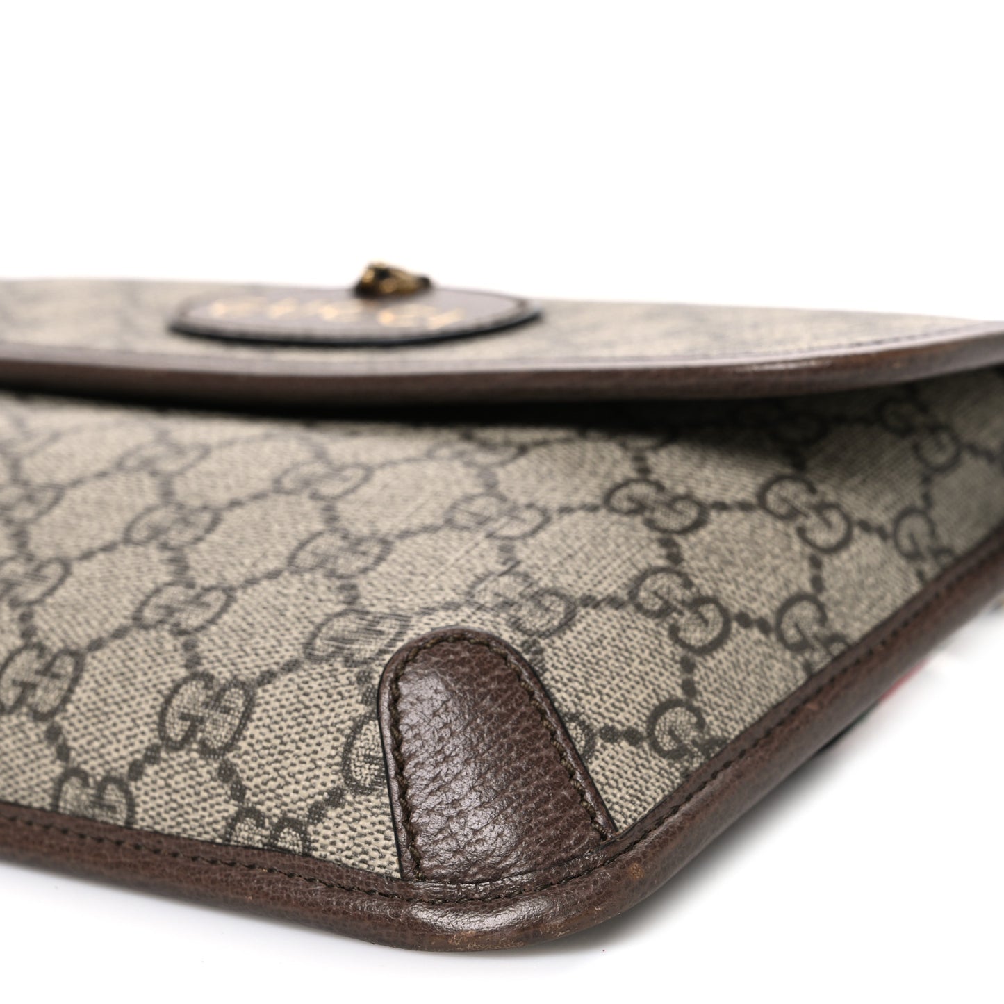 GG Supreme Monogram Neo Vintage Web Belt Bag Brown