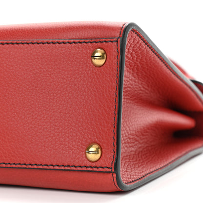 Christian Dior Calfskin Dioraddict Top Handle Red 10 of 10