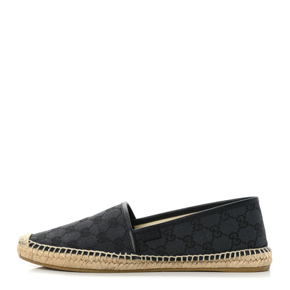 Gucci Monogram Espadrilles 40 Black 1 of 9