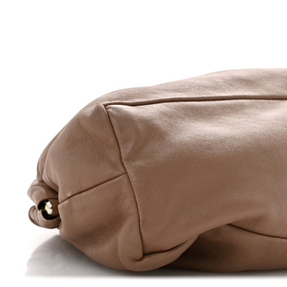 Mansur Gavriel Lambskin Cloud Clutch Biscotto 8 of 11