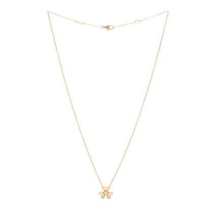 Van Cleef & Arpels 18K Yellow Gold Diamond Mini Frivole Pendant Necklace 3 of 5