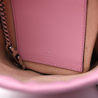 Gucci Calfskin Matelasse Mini GG Marmont 2.0 Bucket Bag Wild Rose 8 of 12