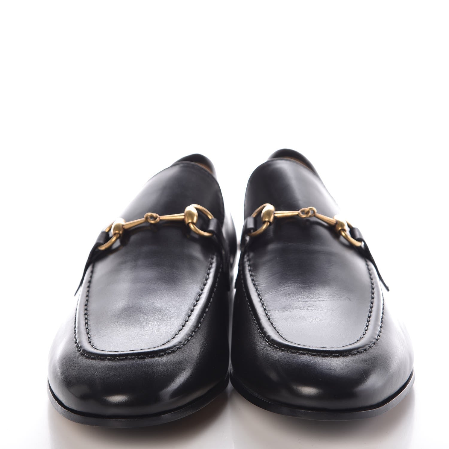 Gucci Calfskin Womens Jordaan Loafers 40.5 Black 2 of 9